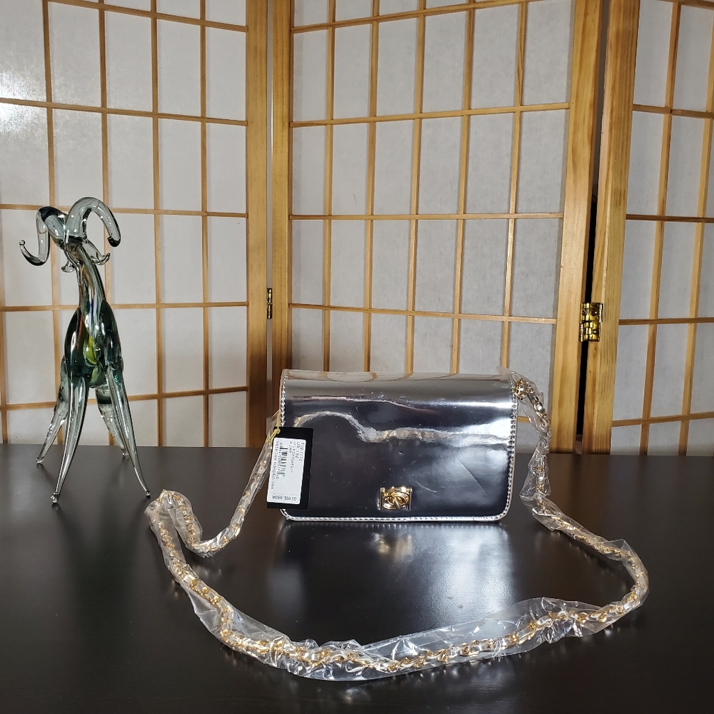 🥰Bebes silver crossbody purse clutch handbag